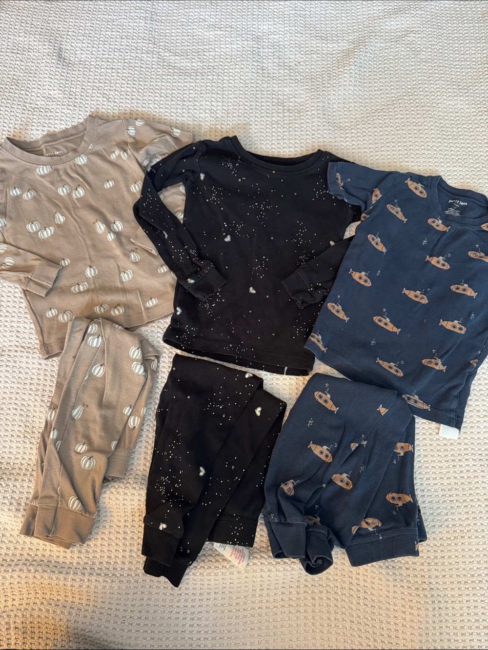 Bundle of 3 Petit Lem 3T Pajama Sets
